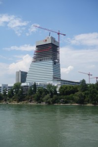 Stand der Bauarbeiten/Ausblick vom Roche-Turm 7 roche-tuem2