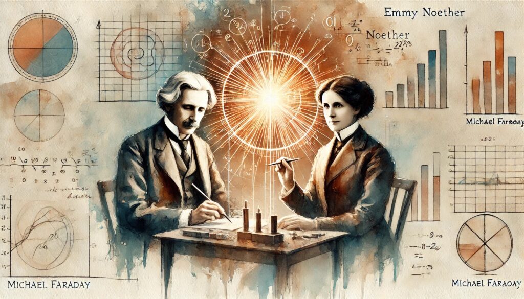 Ordnung und Chaos: Emmy Noether trifft Michael Faraday 4 titel1