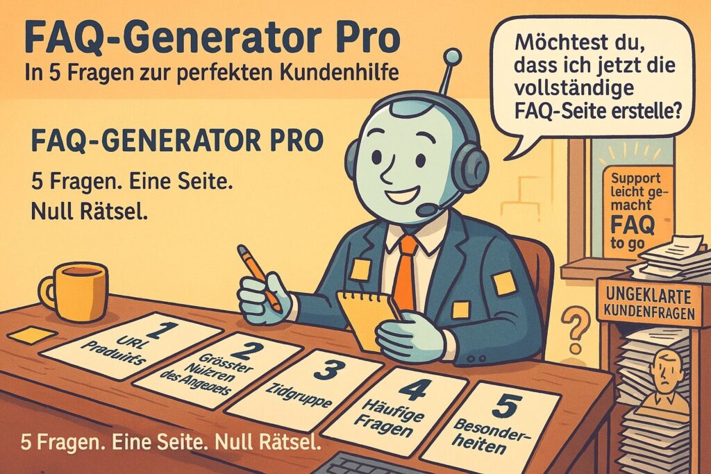 FAQ-Generator Pro: In 5 Fragen zur perfekten Kundenhilfe 2 FAQ1