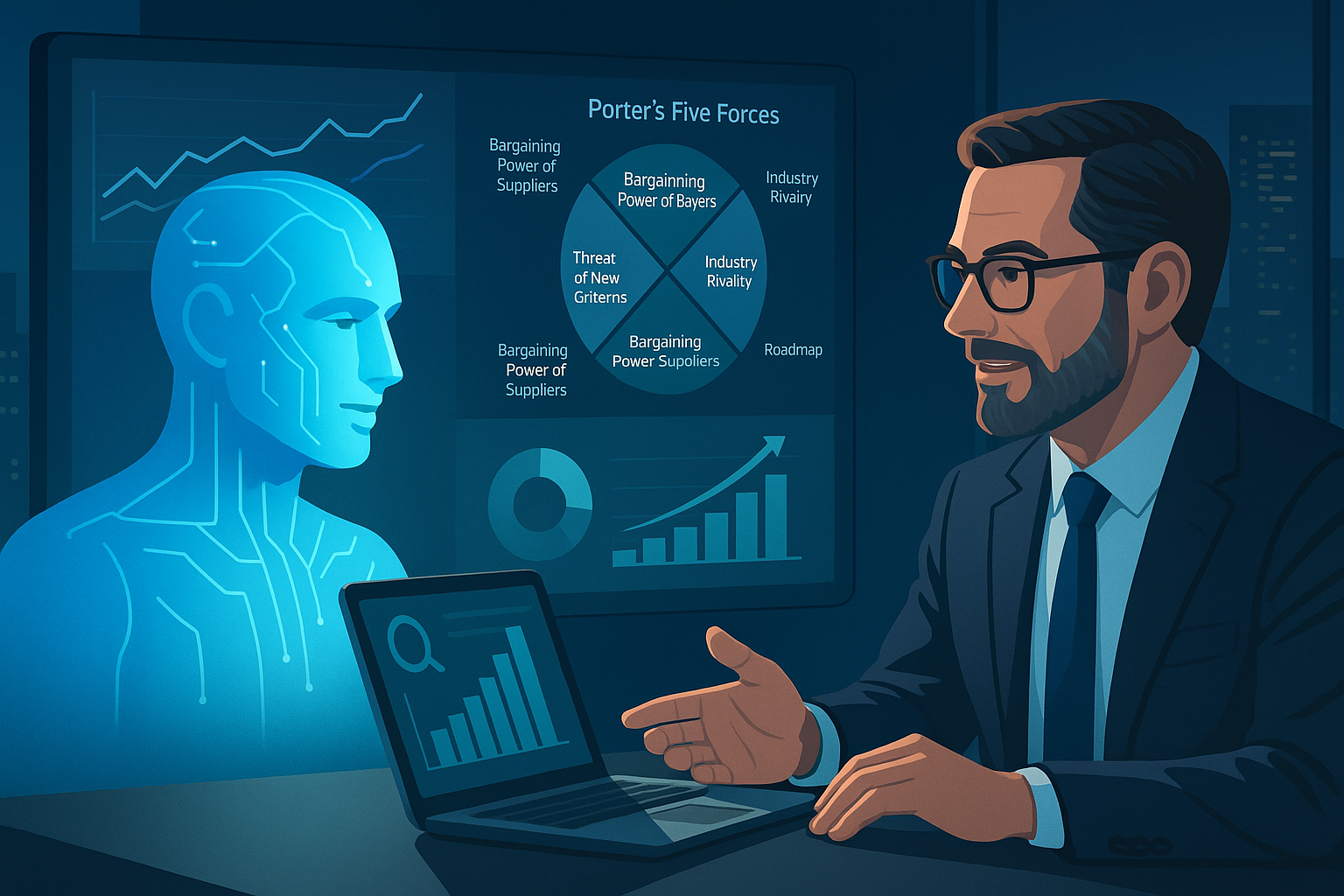 KI-Berater für Strategie, Marktanalyse und Transformation