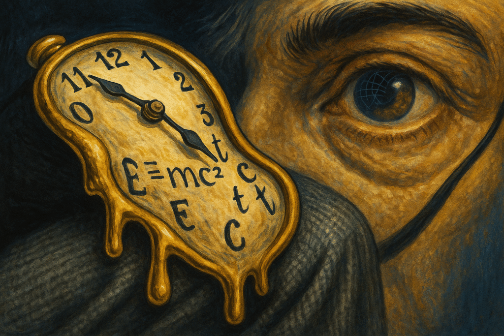 Albert Einstein & Salvador Dalí: Uhren, Schnurrbärte und Relativität – ein Gespräch zwischen Formeln und Schmelz 2 uhr